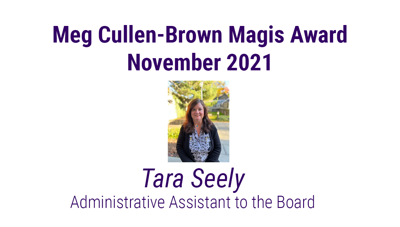 November 2021 Meg Cullen Brown Magis Award Winner