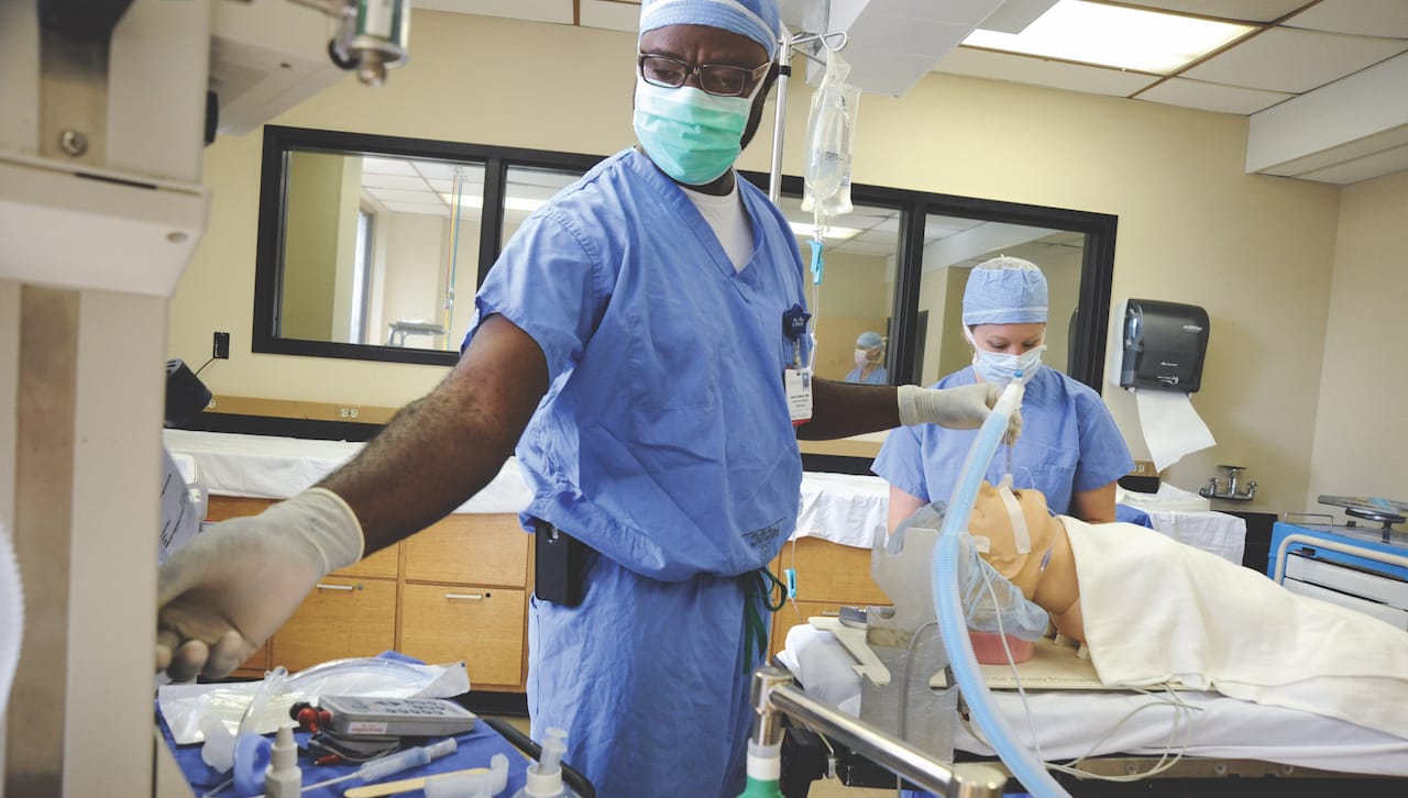 Scranton’s Nursing program provides various hands-on learning experiences beginning sophomore year in two state-of-the-art simulation labs and operating room suites with simulation capability.