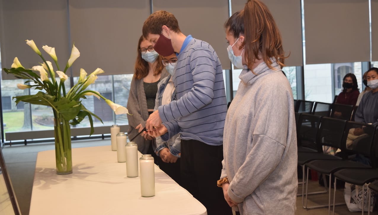 Students joined with faculty and staff of The University of Scranton’s Panuska College of Professional Studies for a service to honor and remember the individuals who donated their bodies to further the education of students in the health professions. 