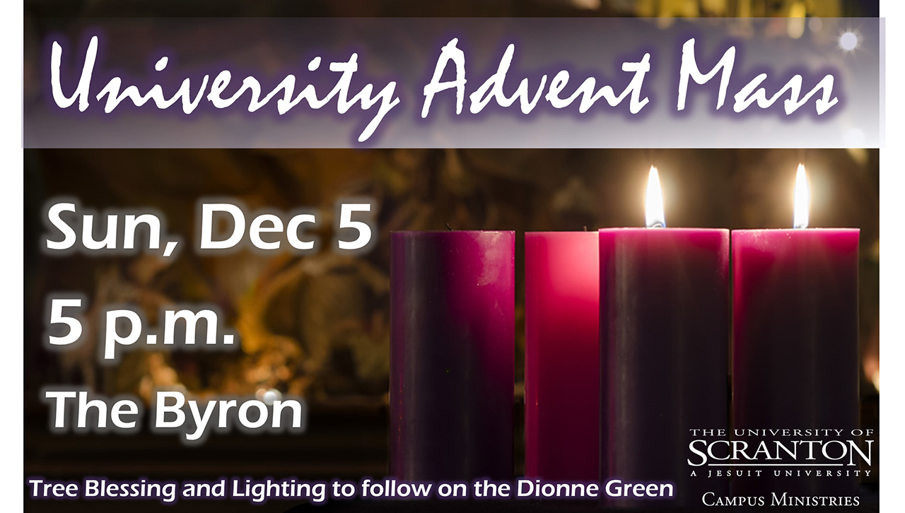 University Advent Mass, Dec. 5 Impact Banner