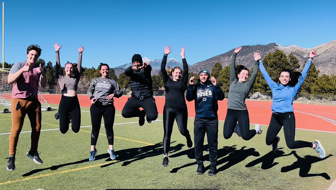 Students train at 7,000 feet elevation in Flagstaff, Arizona.