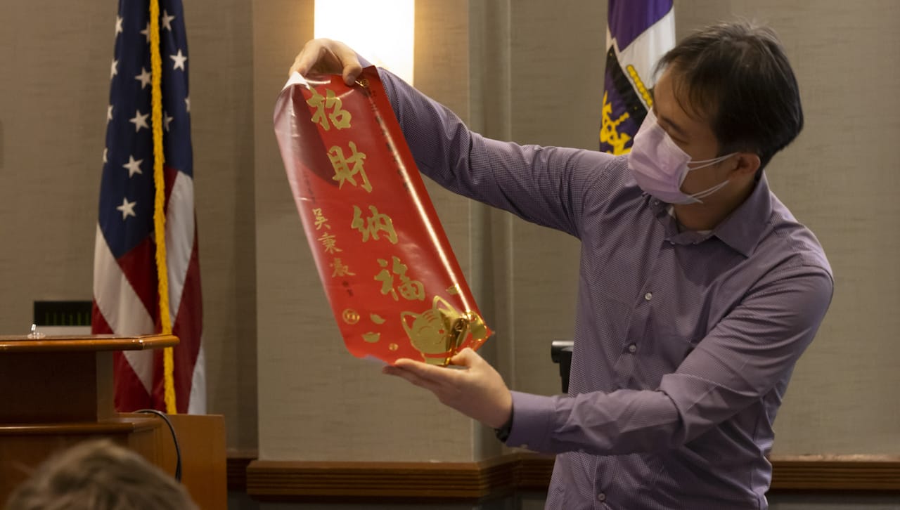 The Asian Studies Program and the World Languages and Cultures Department at The University of Scranton hosted Asian New Year Festival and Workshop on campus that included hands-on lessons on Chinese calligraphy and Japanese origami. 