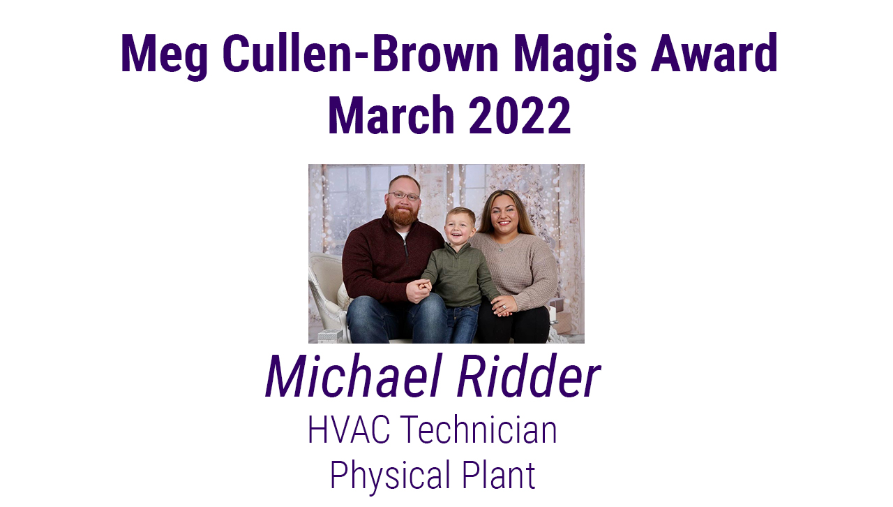Announcing the March 2022 Meg Cullen Brown Magis Award Winner