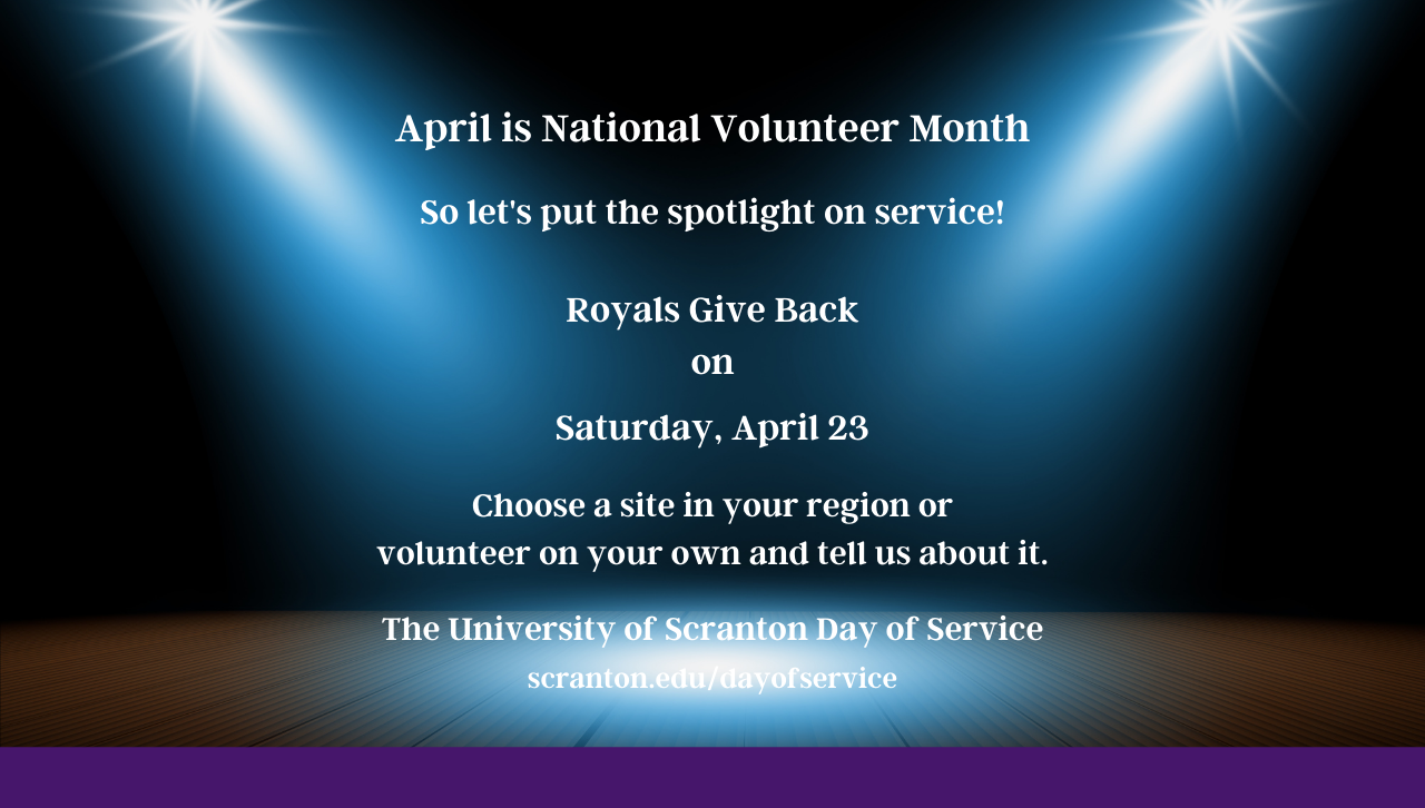 University To Hold Day of Service April 23 Impact Banner