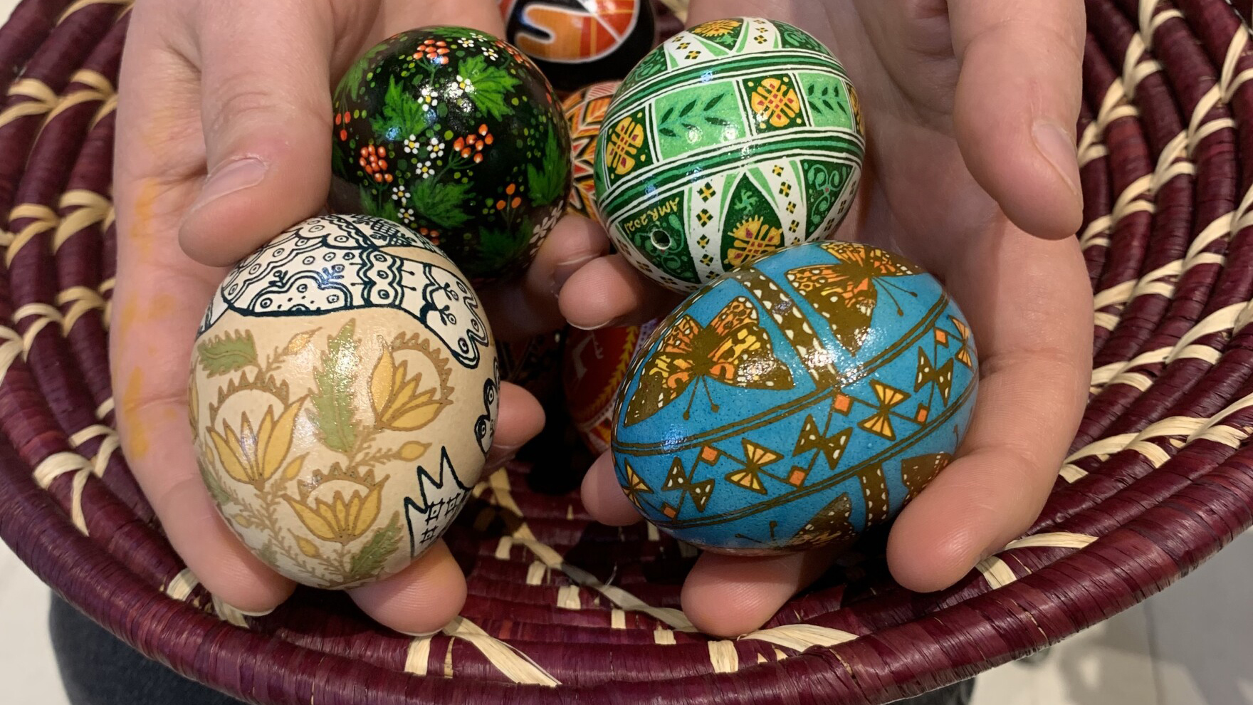 Professor Makes News for Pysanky Workshops Benefiting Ukraine image