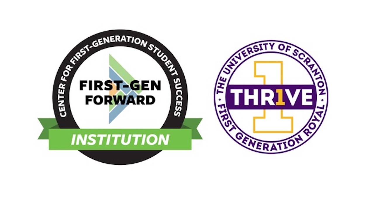 The University of Scranton’s THR1VE program first-generation college students has been selected to join the national First-gen Forward cohort. Colleges selected to the First-gen Forward program receive professional development, community-building experiences and have access to research and other resources The Center for First-generation Student Success, the premier source of evidence-based practices, professional development and knowledge creation for the higher education community to advance the success of first-generation students.