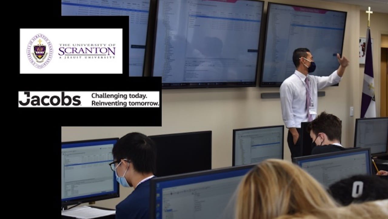 The University of Scranton and Jacobs, international defense and security company, will partner to prepare students and professionals for careers in cyber intelligence, law enforcement and cybersecurity. The partnership includes advice on curriculum, internships, job placement and support for a Cyber Investigation Camp for local high school students. The University’s inaugural 2021 Cyber Investigation Camp is shown in photo.