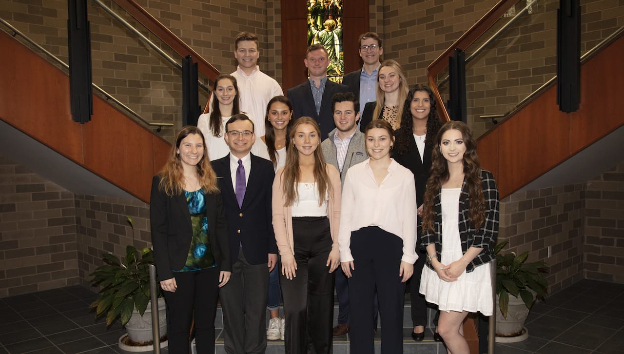 Fifteen members of The University of Scranton’s class of 2022 graduated from the Jesuit school’s Business Leadership Honors Program.