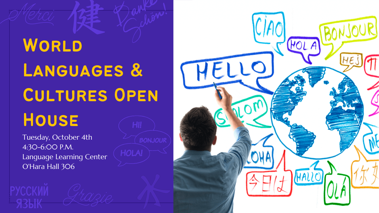 World Languages and Cultures Open House Oct. 4 banner image