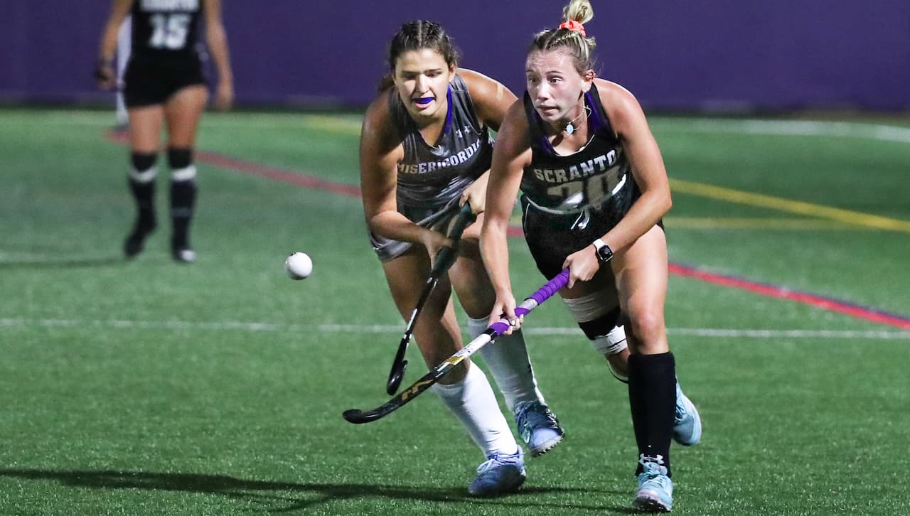 Junior Katie Redding (Havertown, Pa./Haverford) during a field hockey game in Towson, Maryland.