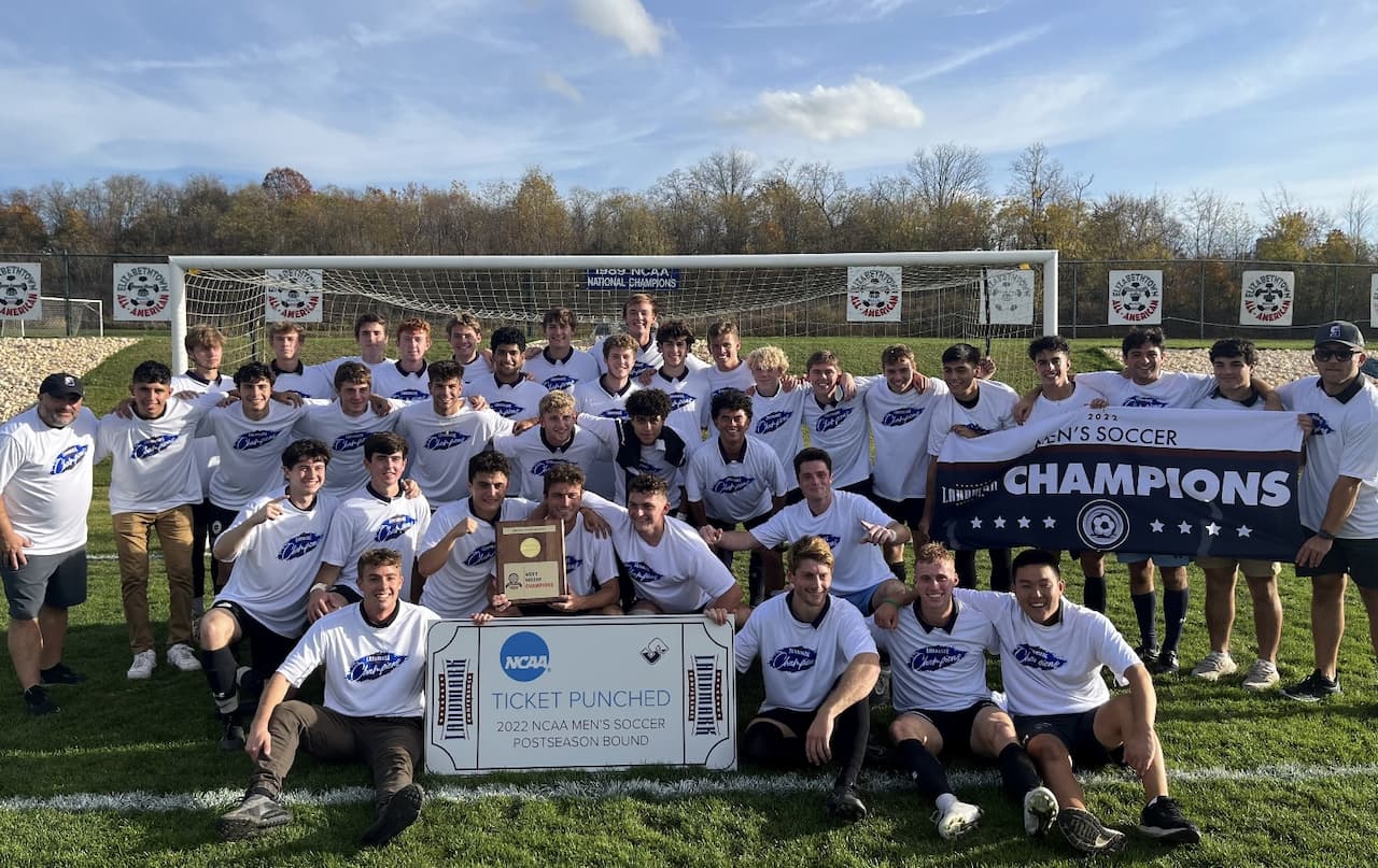 CHAMPS! Strong Defensive Effort Carries Men's Soccer Past ETown in Landmark Title Game, 1-0