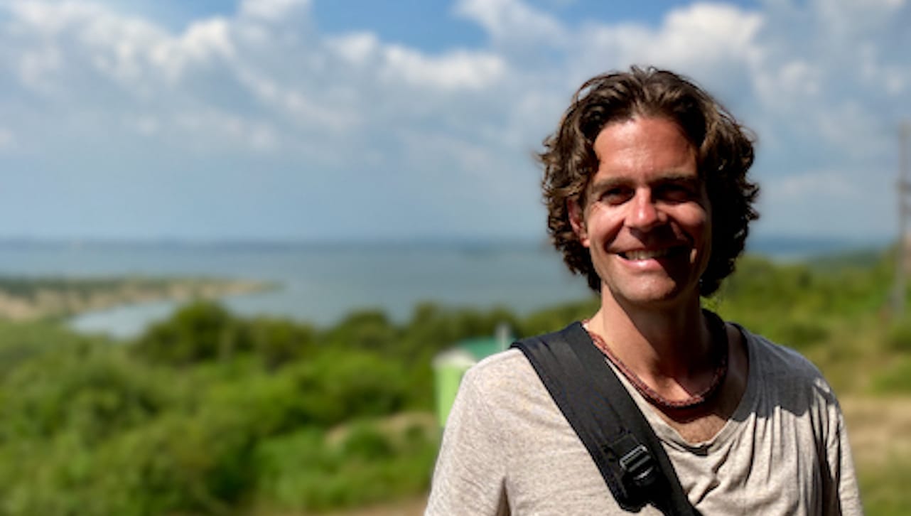 Cyrus P. Olsen III, D.Phil., associate professor of theology and religious studies at The University of Scranton, is co-director for a three-year interdisciplinary research project that was awarded a $500,000 Templeton Grant. Dr. Olsen in pictured in Mweya, Uganda.