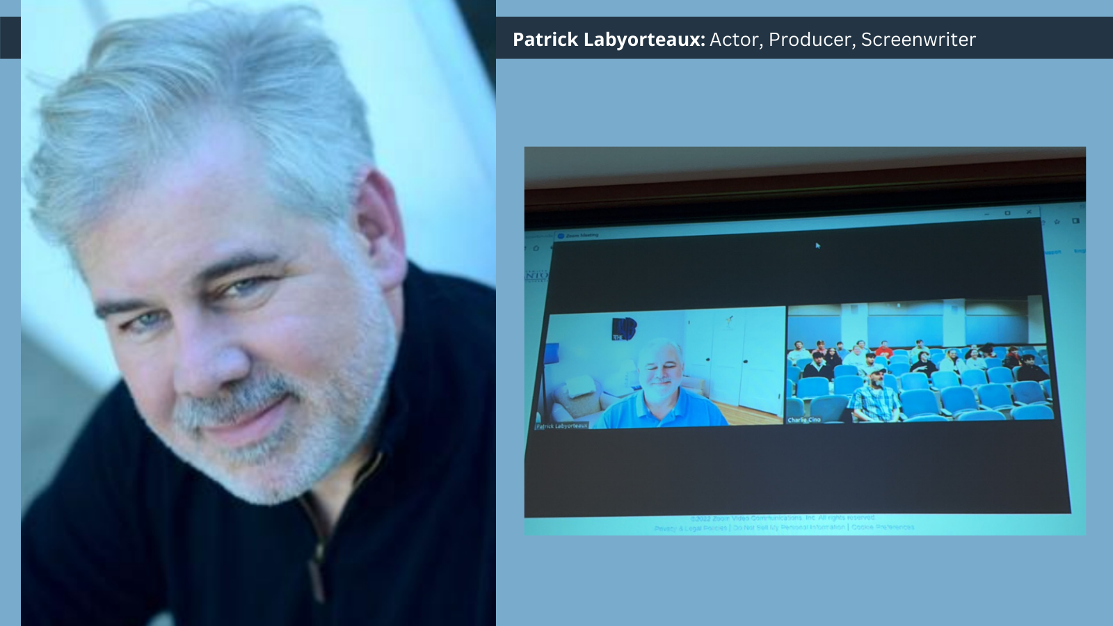 Actor, Producer, Writer Patrick Labyorteaux Speaks with Students