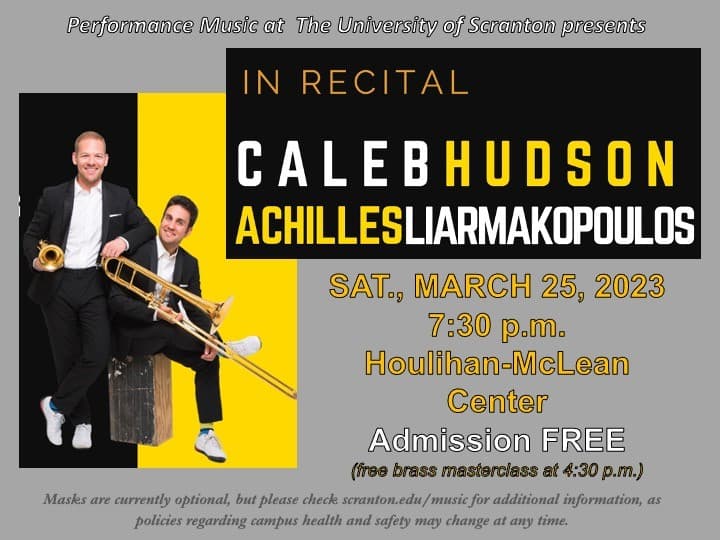 Caleb Hudson and Achilles Liarmakopoulos Trio to perform March 25 image