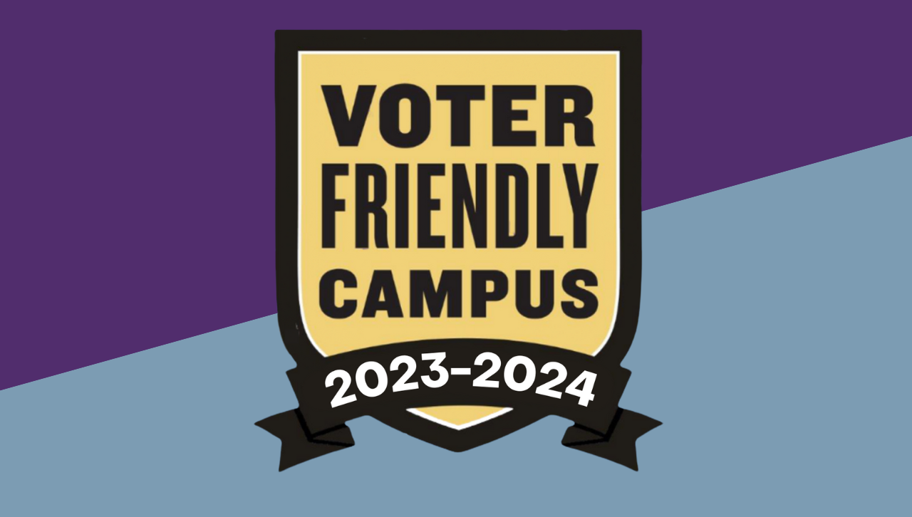 University Designated a Voter Friendly Campus image