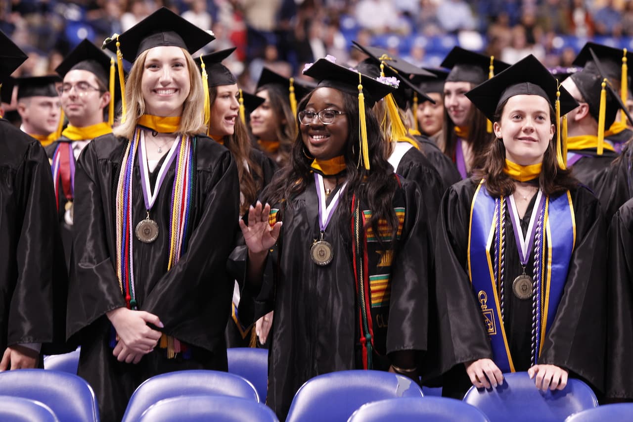 The University of Scranton conferred more than 850 bachelor’s degrees at its undergraduate commencement ceremony on May 21. Degrees were conferred to graduates who had completed their academic degree requirements in August and December of 2022, as well as January and May of 2023.