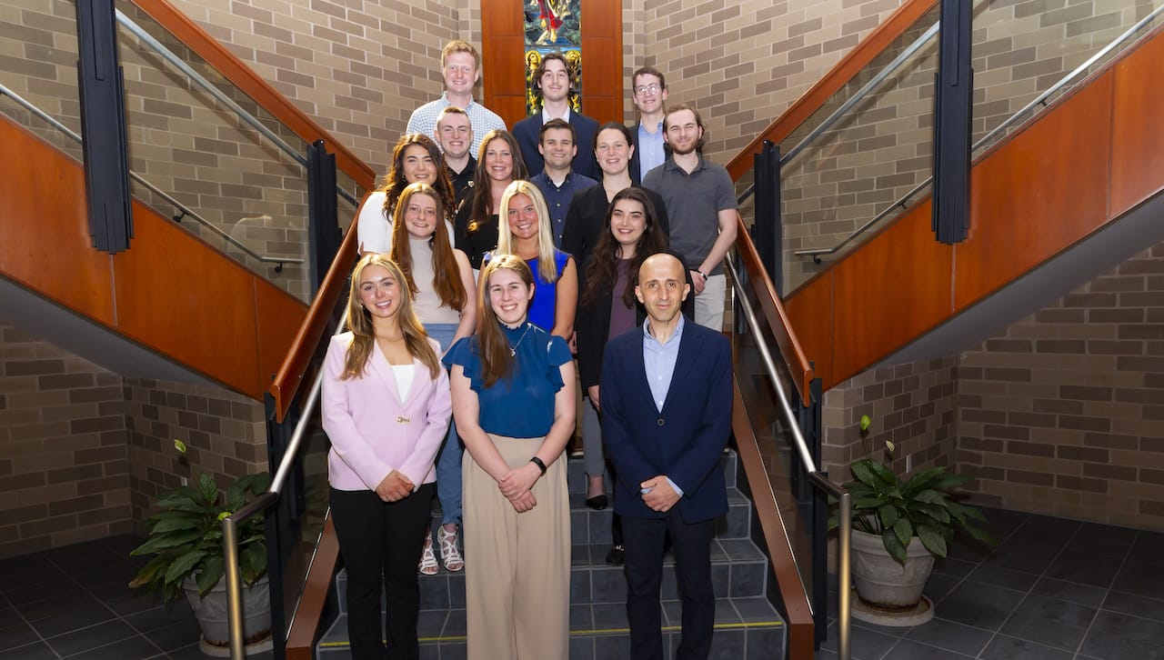 Sixteen members of The University of Scranton’s class of 2023 graduated from the Jesuit school’s Frank P. Corcione Business Honors Program.