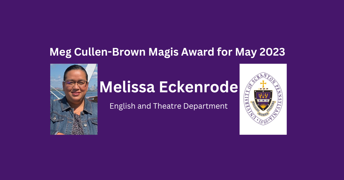 Melissa Eckenrode is Meg Cullen-Brown Magis Award Winner for Junebanner image