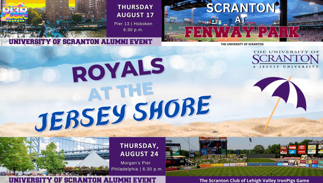 Collage of University of Scranton event flyers