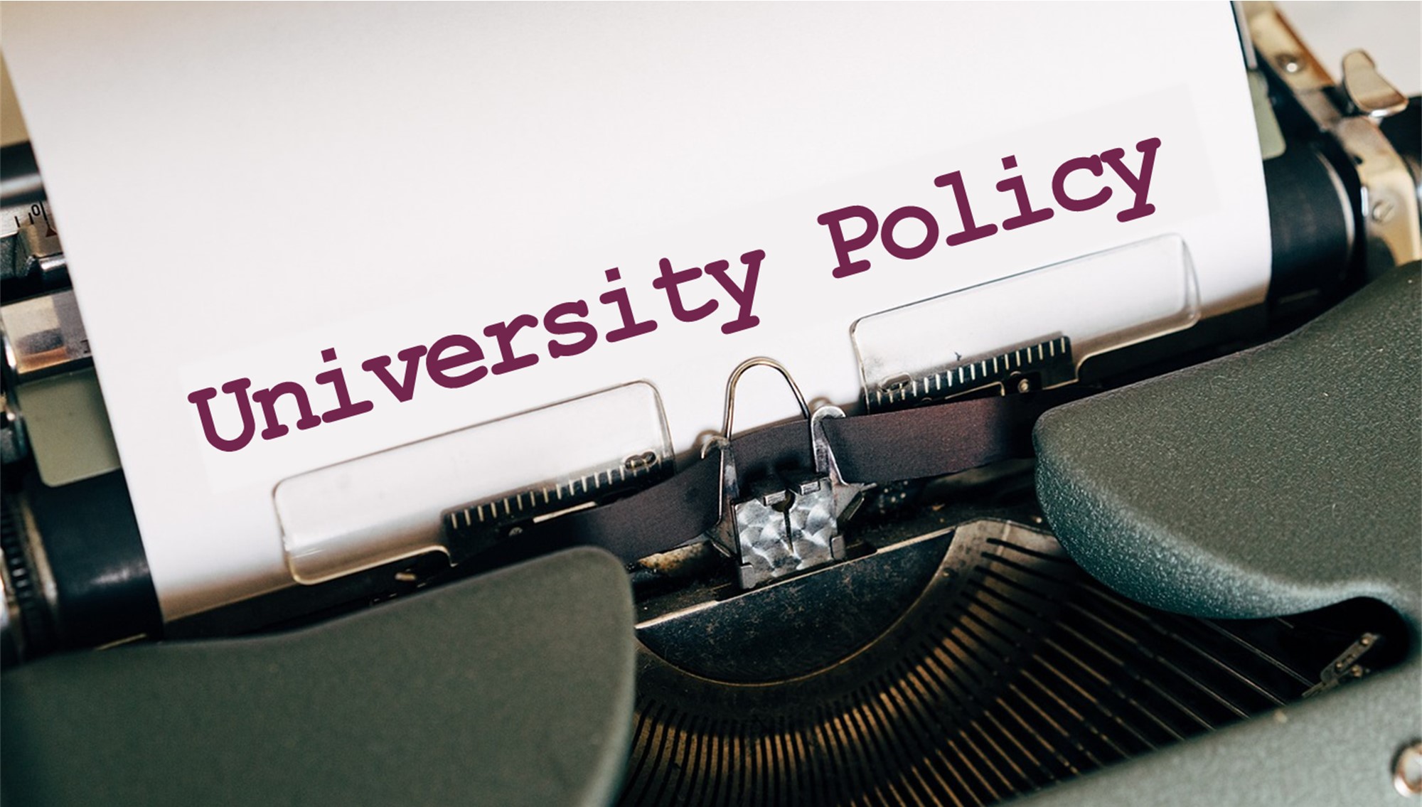 University Policy Training and Information Sessions