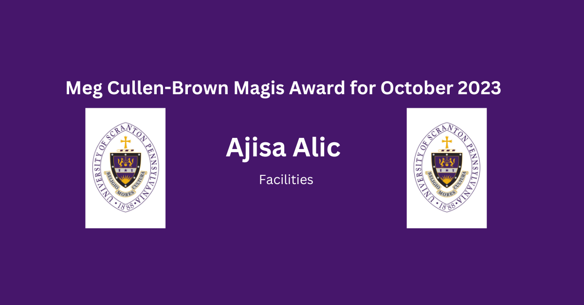 Ajisa Alic Is Meg Cullen-Brown Magis Award Winner for Octoberbanner image