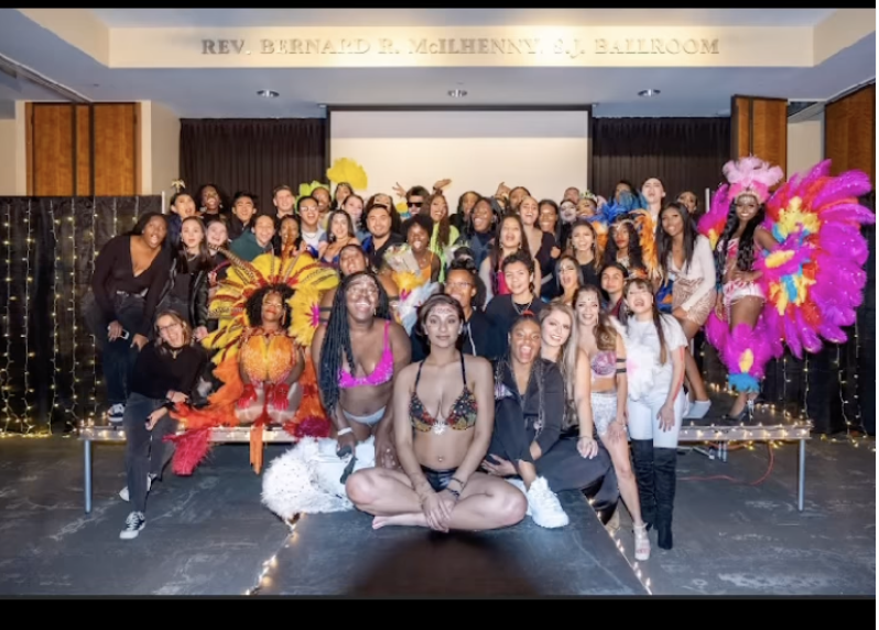 Members of the United Cultures Organization Club will host an International Fashions Show with Asia Club on Nov. 10 at 8 p.m. in The DeNaples Center Ballroom located on 4th floor. Shown, participants at a previous show.