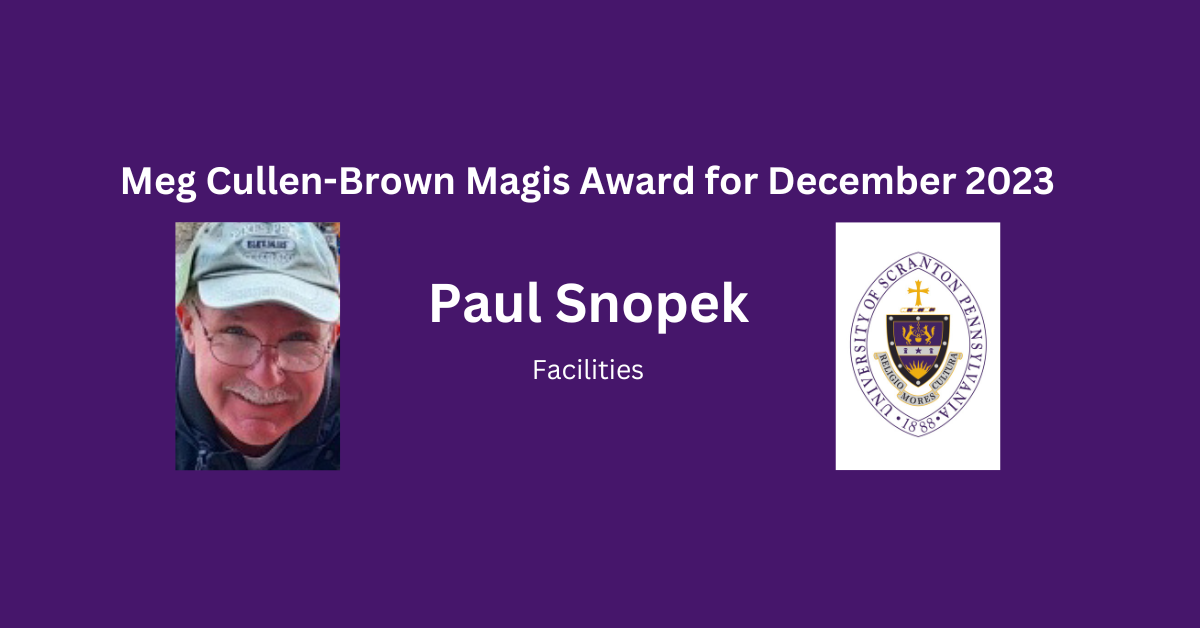 Meg Cullen-Brown Magis Award for December 2023 image
