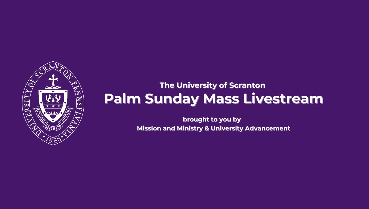 University To Livestream Palm Sunday Mass banner image