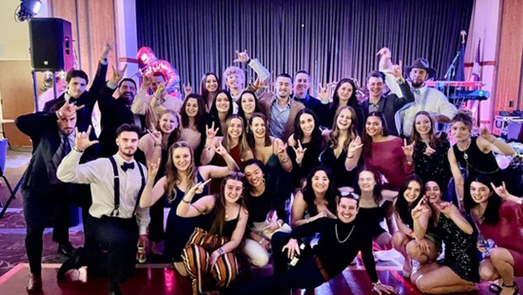 Sienna Amato, DPT ’25, second-year graduate student from Wayne, New Jersey, and president of the Physical Therapy Club discussed the club's activities, among them the annual Winter Formal. "The night of all nights ... brings the nostalgia of prom to college. It is always unforgettable."