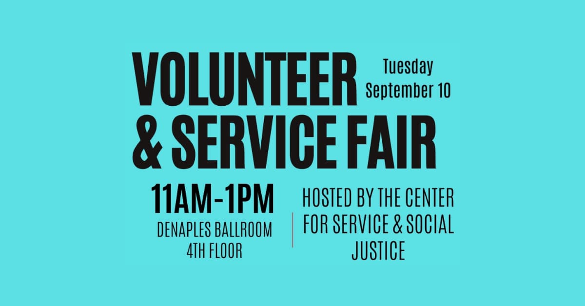 Volunteer and Service Fair Sept. 10, Table Deadline Sept. 5