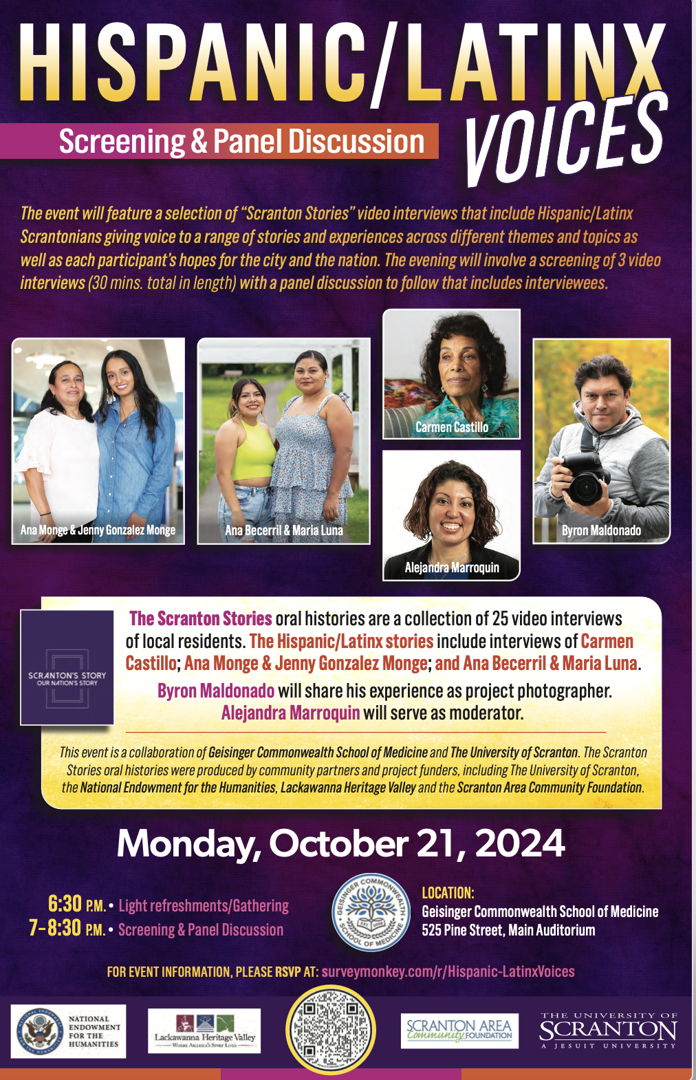 Hispanic Heritage Month Panel Discussion Poster
