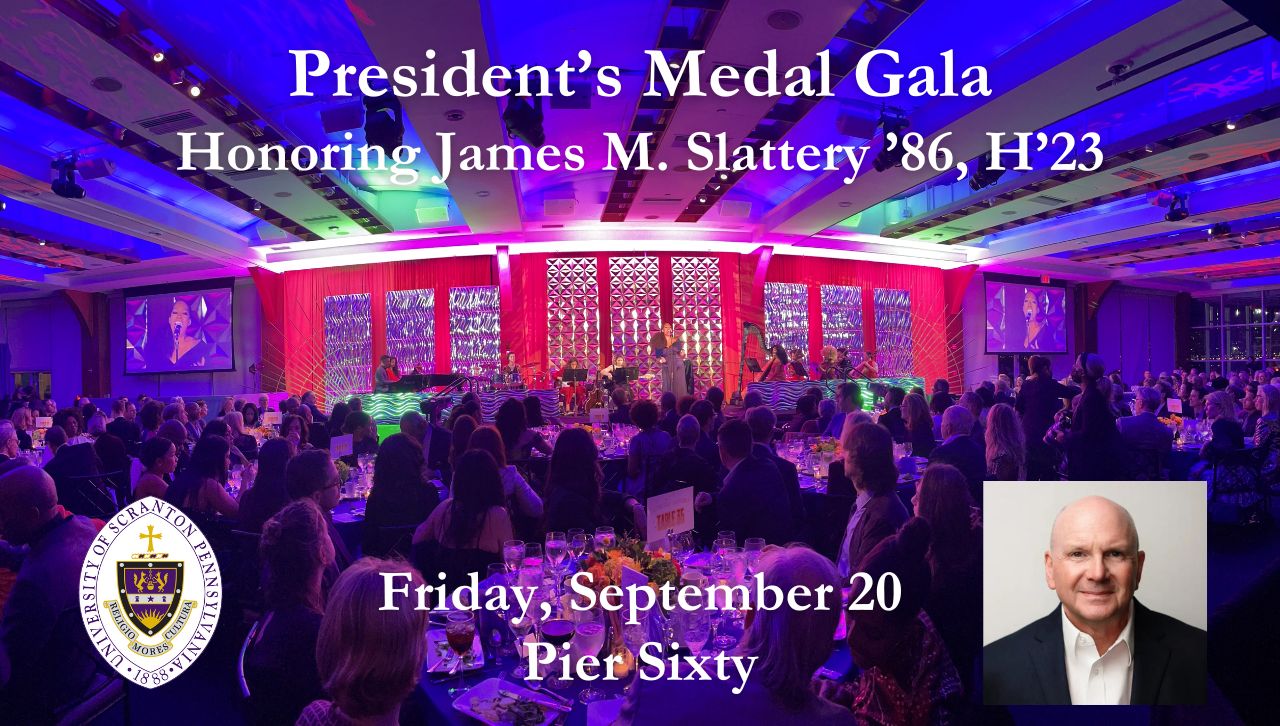 Graphic advertising The President's Medal Gala.