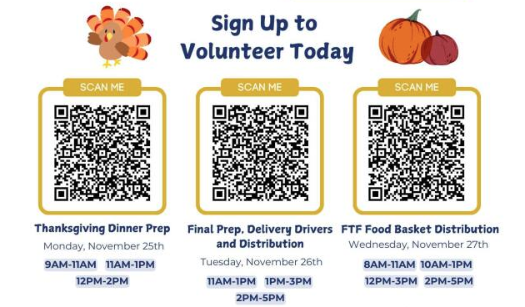 Family to Family Volunteer QR Codes