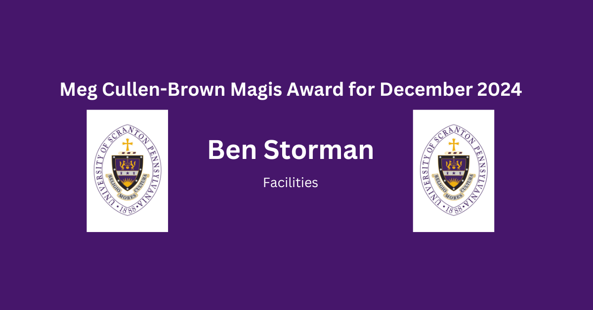 Meg Cullen-Brown Magis Award for December 2024banner image