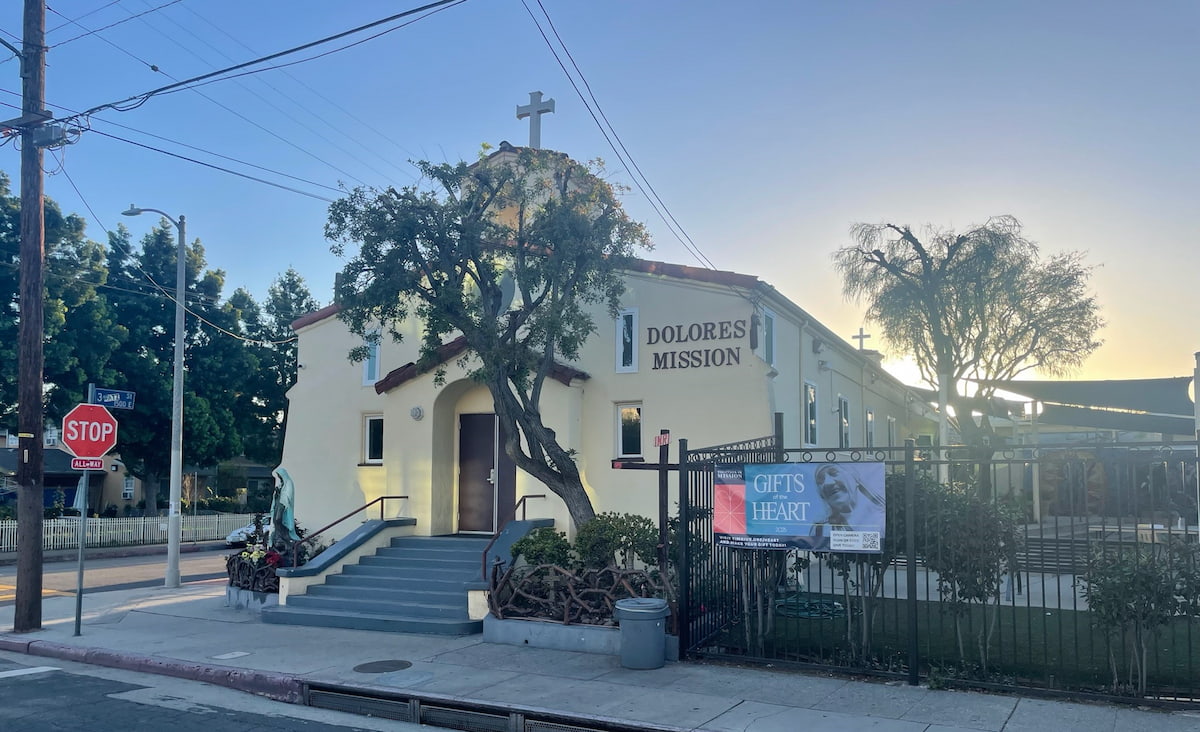brown adobe church