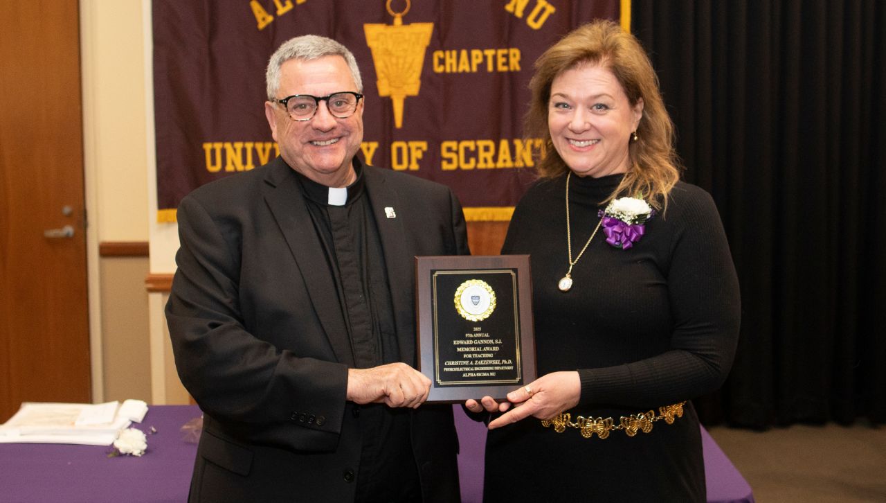 Teacher of the Year Chosen by Alpha Sigma Nu Students banner image
