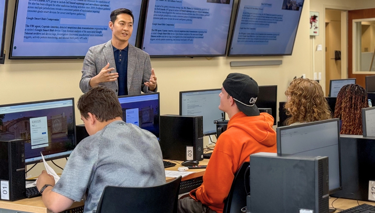 thumbnail for University Hosts HS Students at Cyber Camp