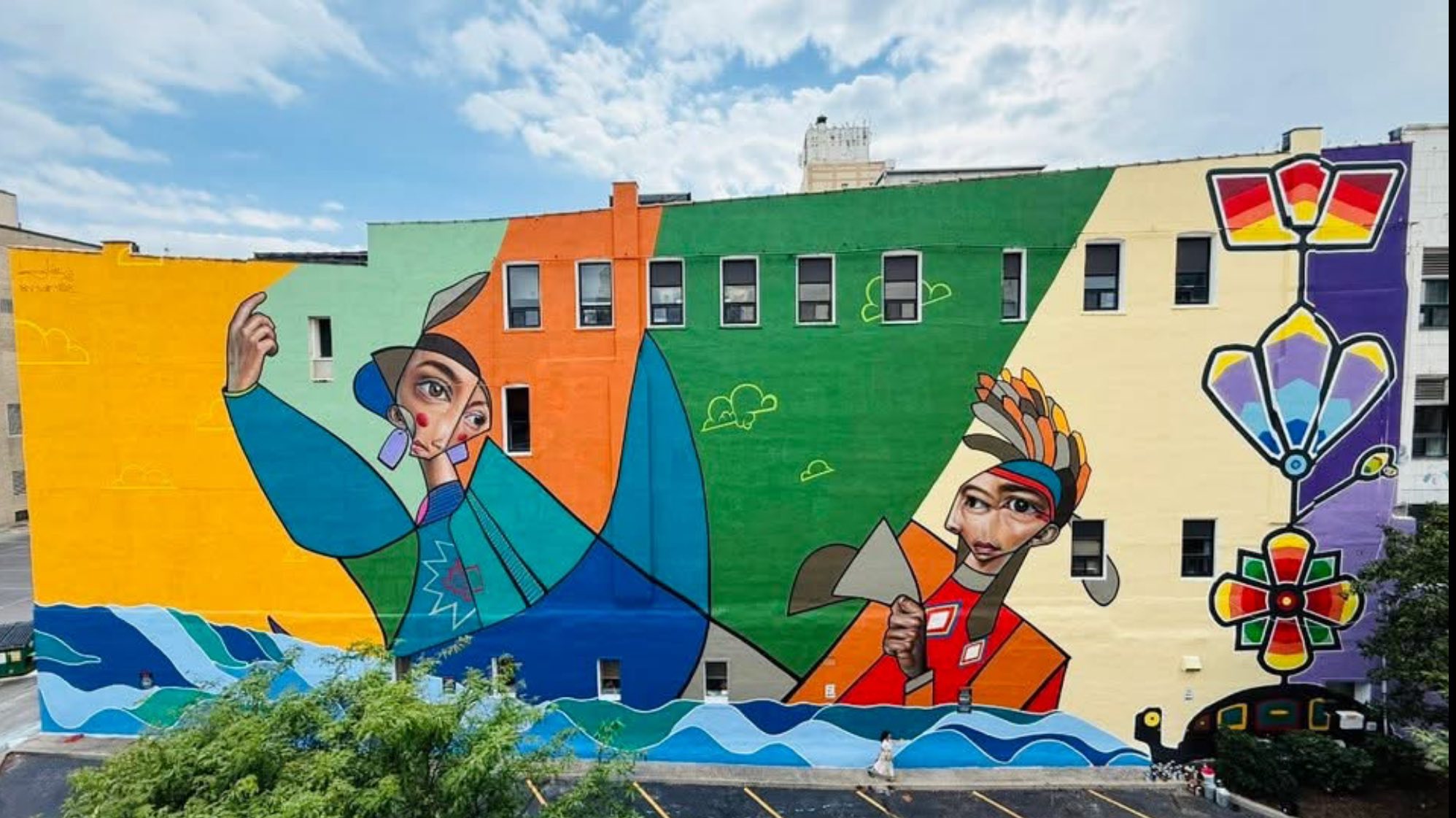 thumbnail for New Lenape Mural in Downtown Scranton