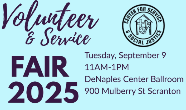 University To Host Annual Volunteer and Service Fair Sept. 9