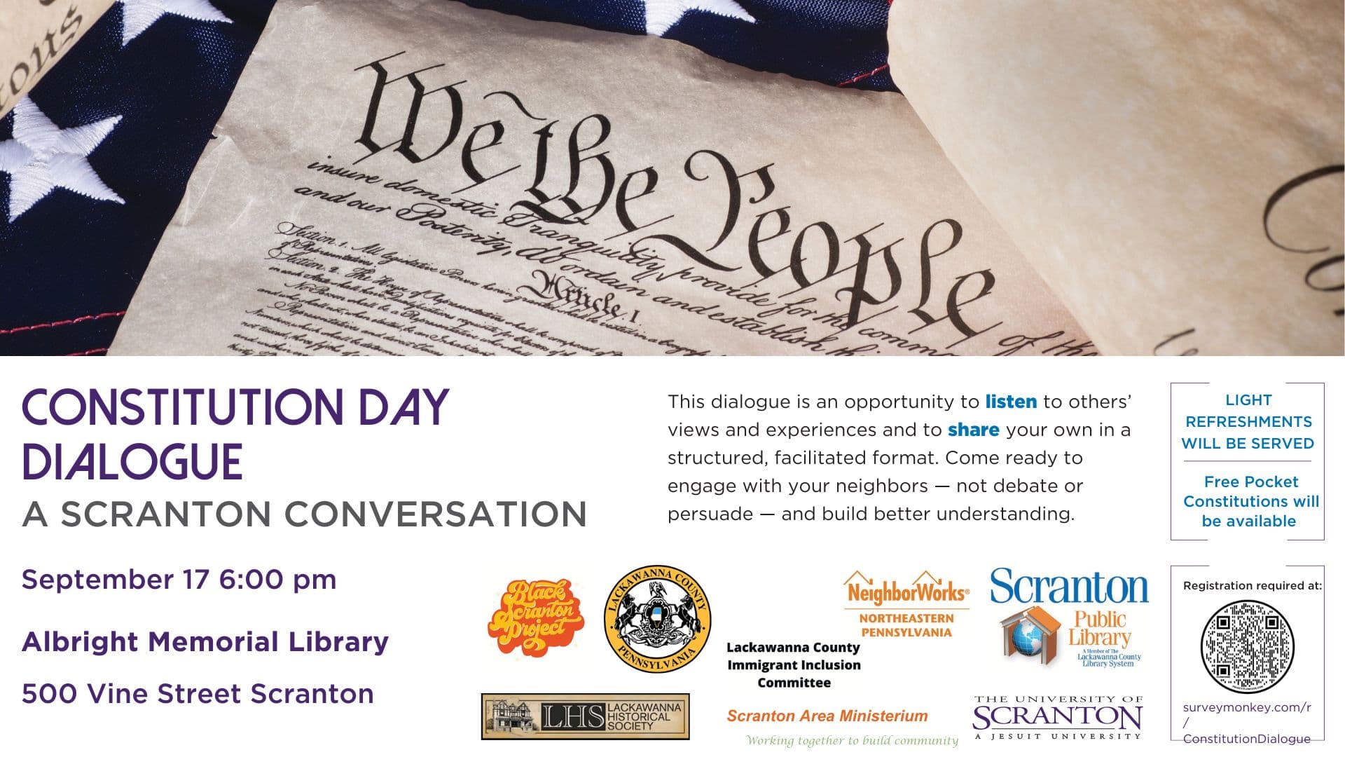 Constitution Day Dialogue: A Scranton Conversation