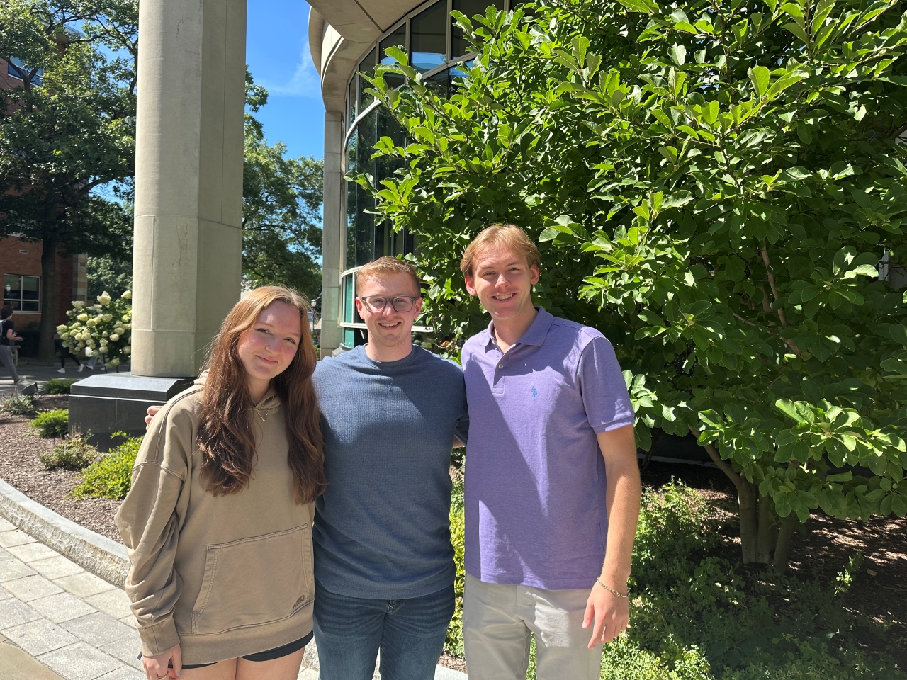 HPO officers from left to right: Emily Cosklo '27, David Banko '26 and Will Vinsko '26.