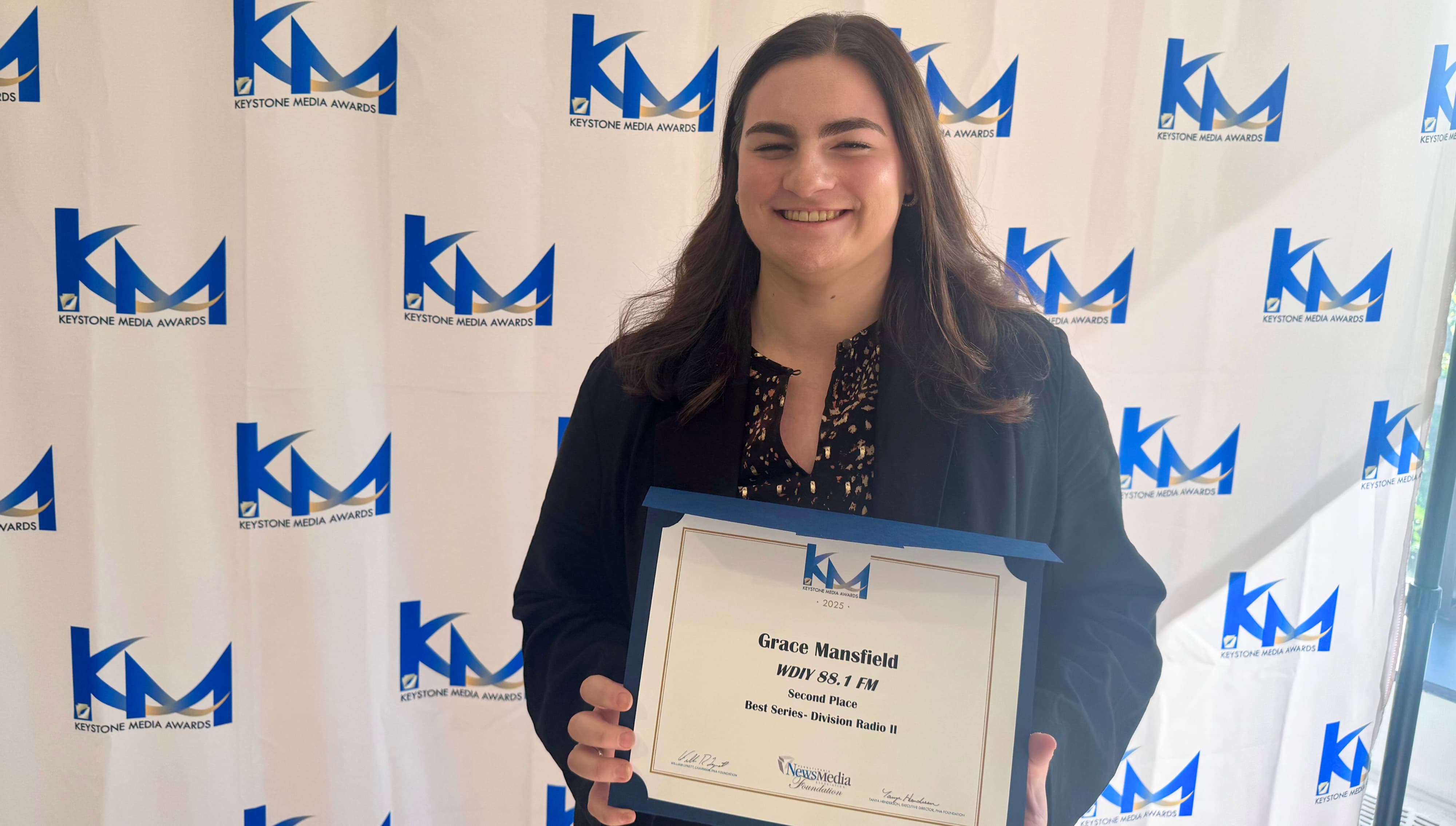 thumbnail for Scranton Jr. Grace Mansfield Wins Broadcast Award, Discusses Podcasting, Baseball, College