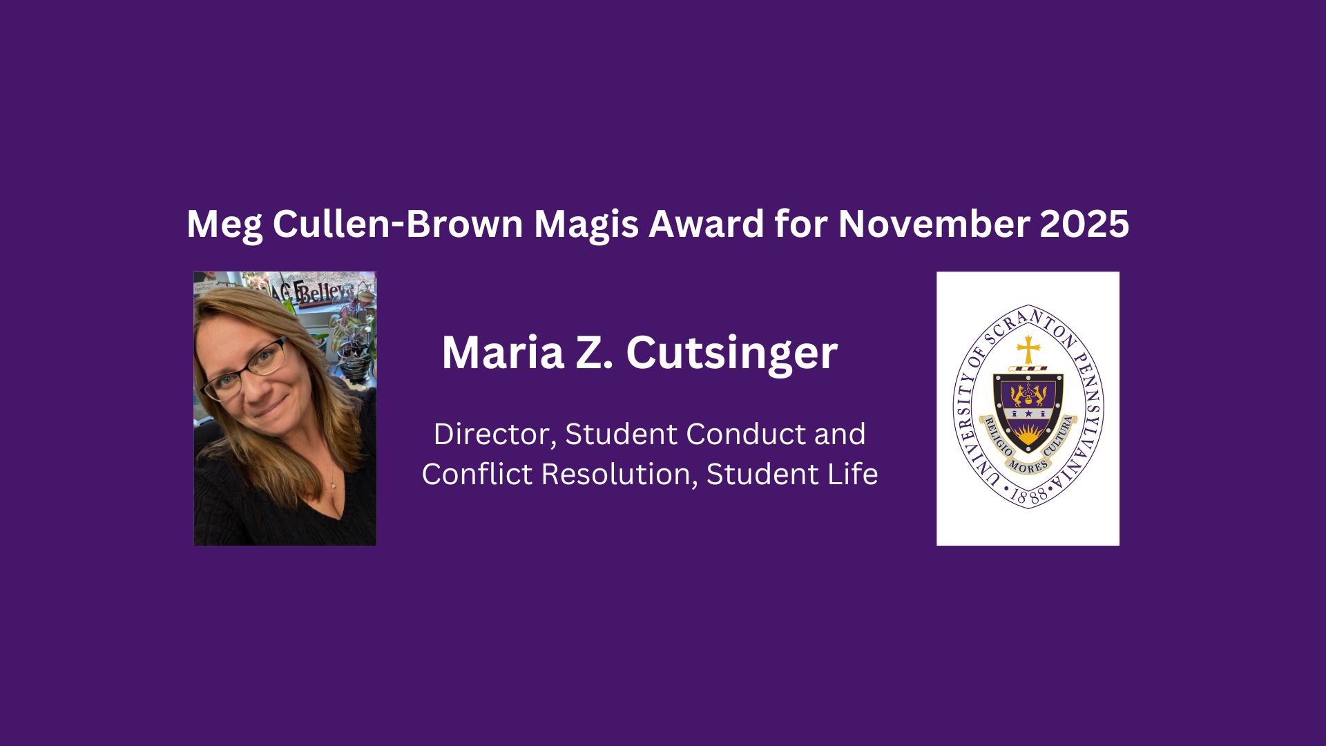 thumbnail for Meg Cullen-Brown Magis Award for November