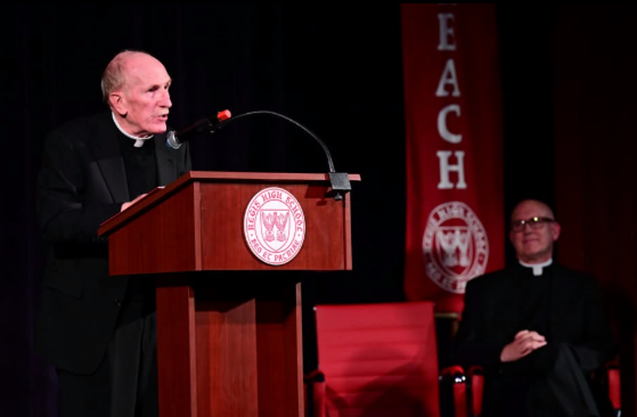 thumbnail for Rev. Joseph M. McShane, S.J., H'04, Receives Regis 2025 Deo et Patriae Award