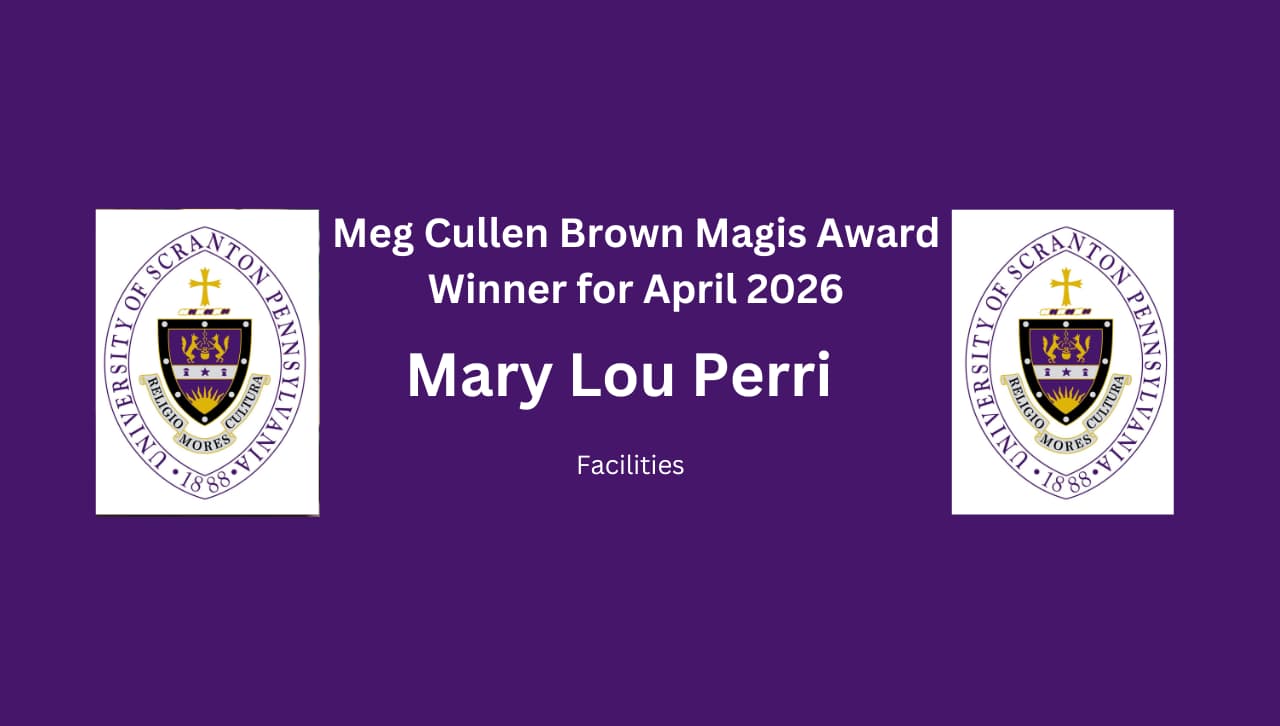 Meg Cullen-Brown Magis Award for April banner image