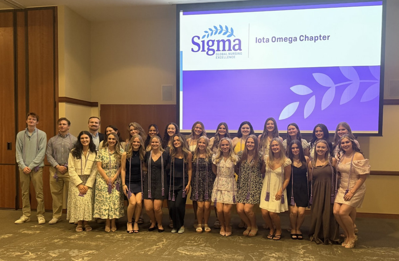 Thirty-six Royals, including 31 undergraduate students, five graduate students, and one nurse leader, were inducted Saturday, April 18, at the Sigma Theta Tau International Honor Society of Nursing's 37th annual ceremony at the University.