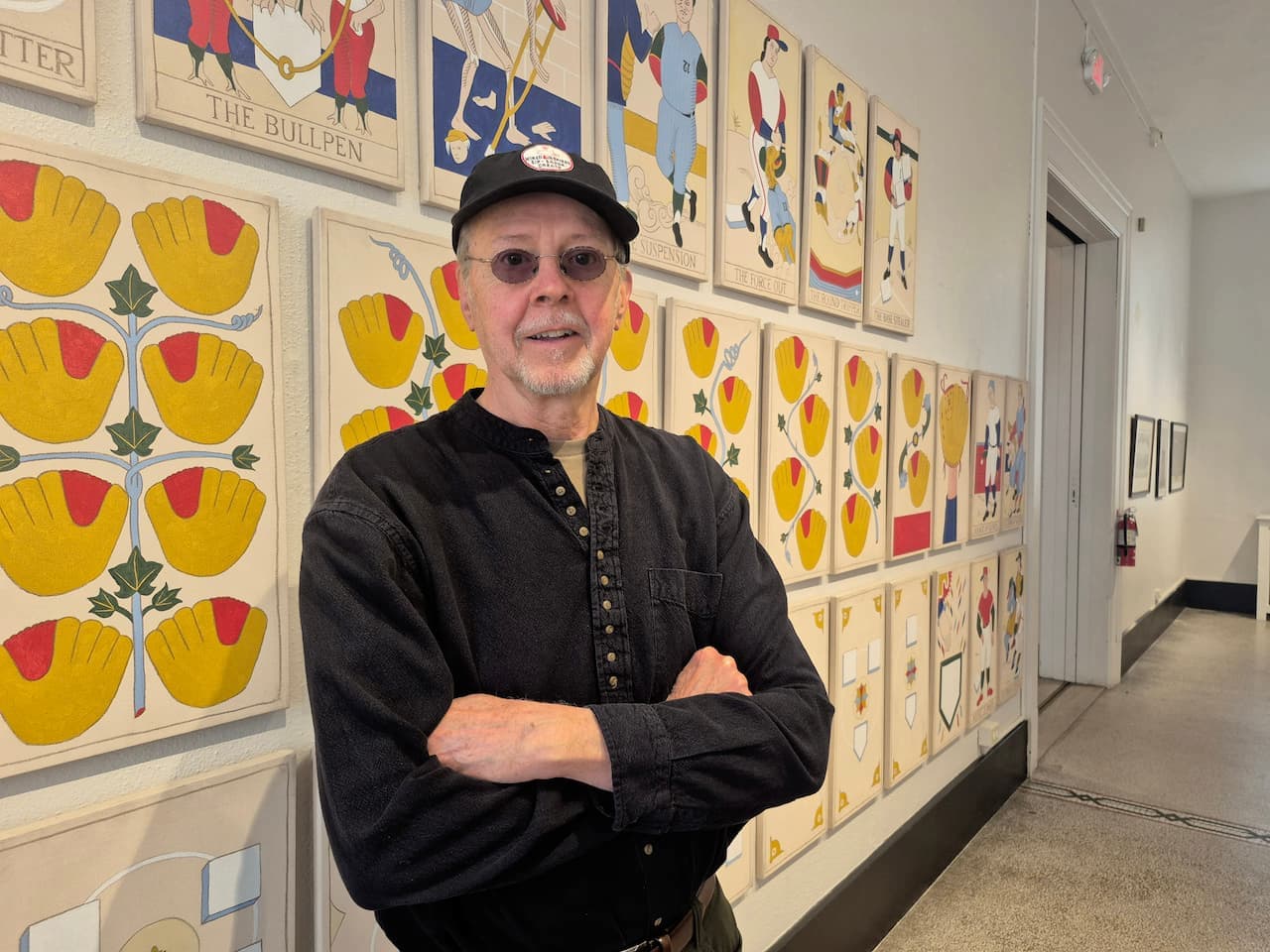  Since his retirement in 2024,lifelong learner Jim Markowich, shown, has been engaging in coursework at The University of Scranton as an auditor, and volunteering at the University's Quain Memorial Conservancy Greenhouse. Now through July 19, the Everhart Museum, Scranton, is exhibiting his work, "Play Ball!: The Tarot de Cooperstown." Hear the story behind the 78-piece collection at an Artist's Reception there on Friday, May 15, from 5-8 p.m.