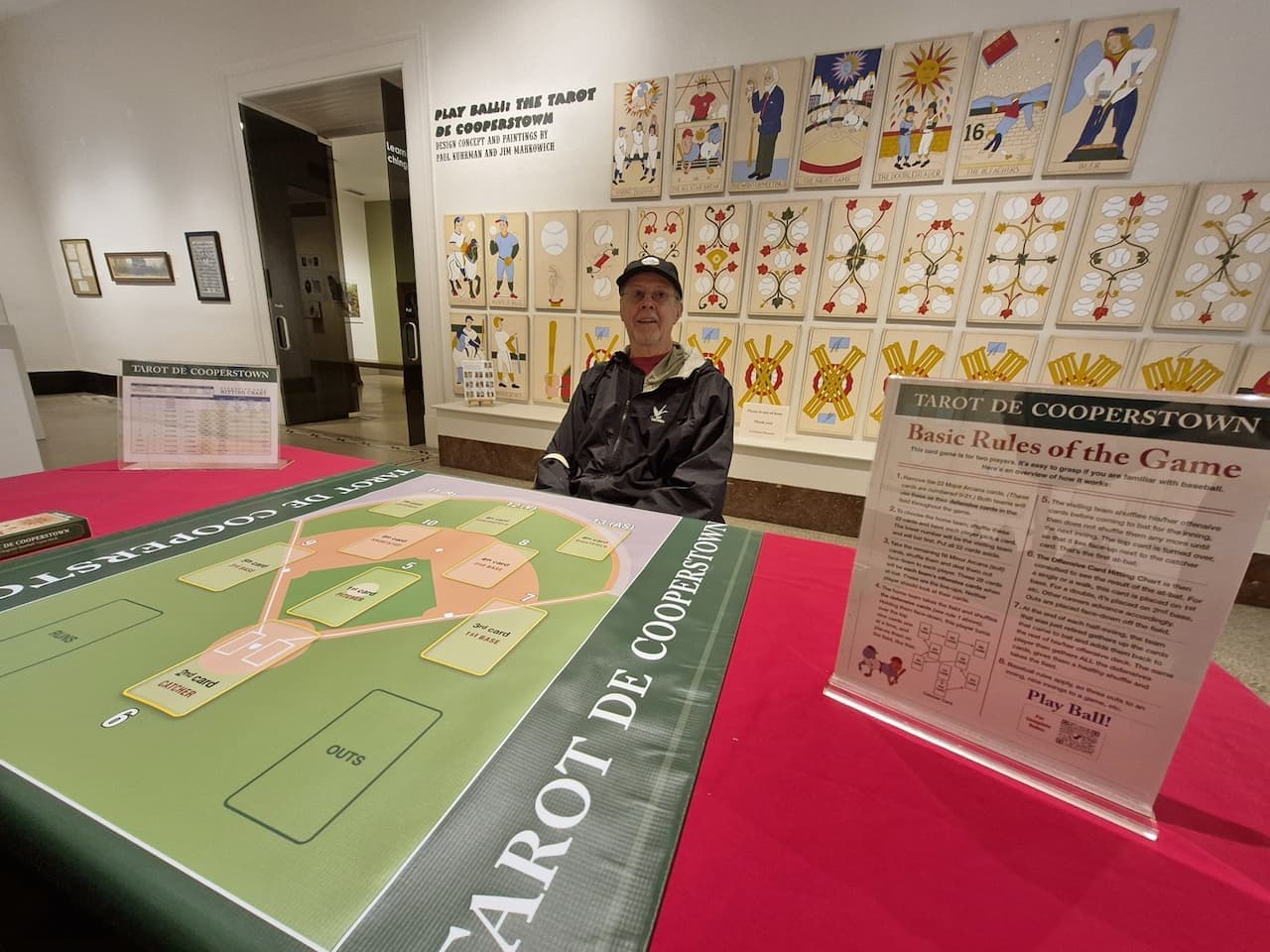 Artist Jim Markowich, at his Everhart Museum Exhibit