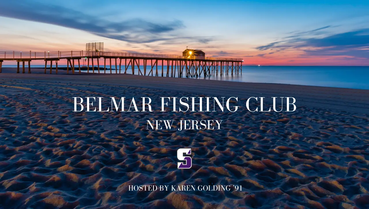 Belmar Fishing Club, New Jersey photo of beach at sunset