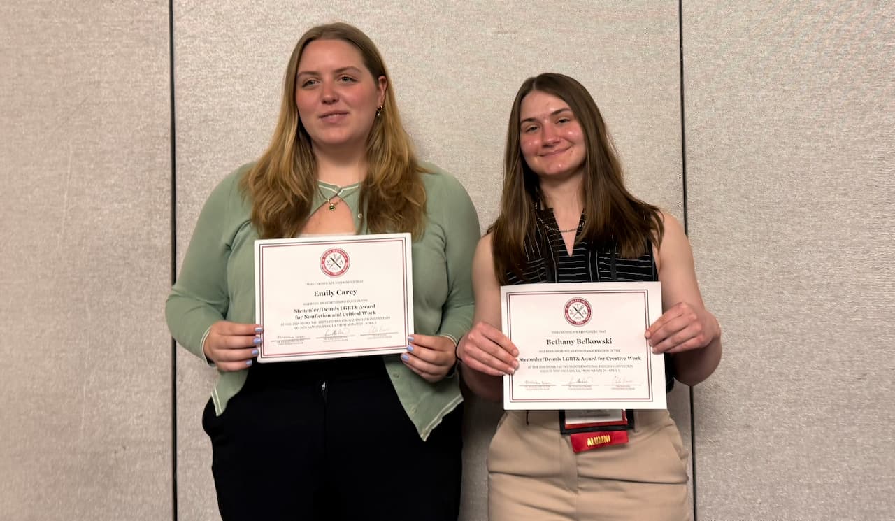 Sigma Tau Delta award winners